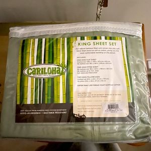 Cariloha Bamboo King Sheet Set. Never opened.